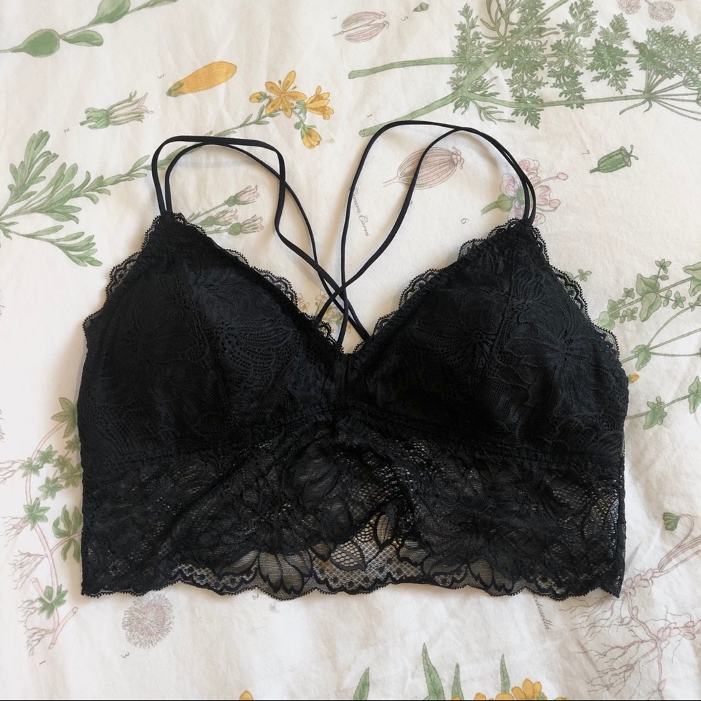 Black Hollister Lace Bralette